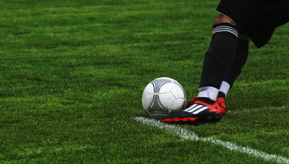 soccer ninety kick a ball